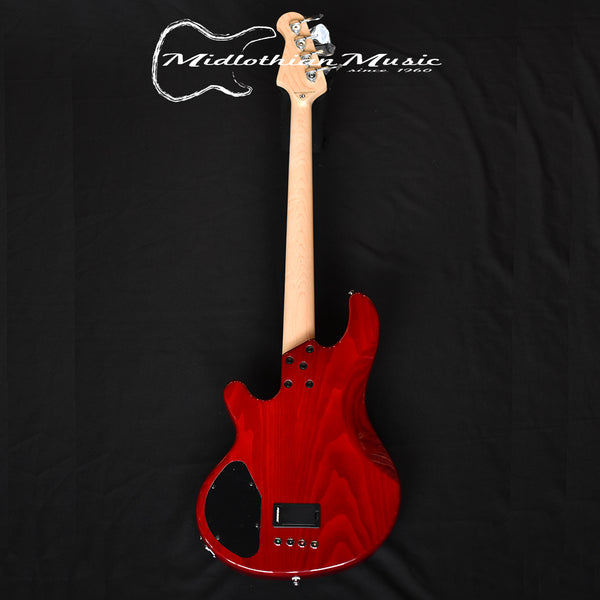 Lakland Skyline 44-02 (WITH FREE HARDSHELL CASE) - 4-String Deluxe Bass Guitar - Cherry Burst Gloss Finish (210619389) @9lbs