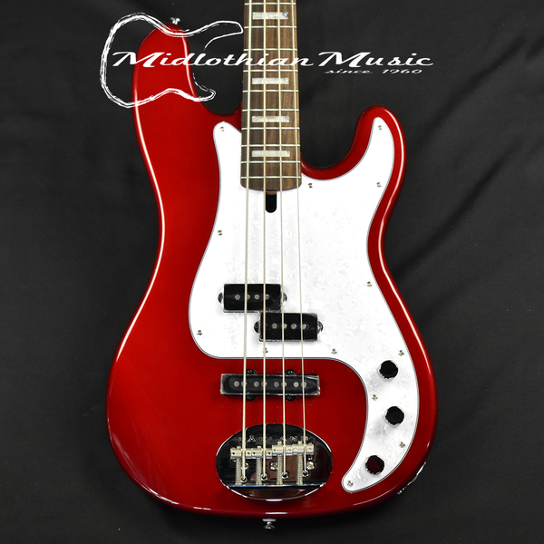 Lakland 44-64 Skyline Custom PJ (WITH FREE HARDSHELL CASE) - 4-String Bass - Candy Apple Red Finish (210813708)