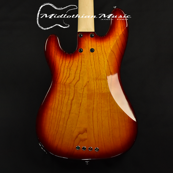 Lakland Skyline 44-64 Deluxe PJ Bass Guitar (WITH FREE HARDSHELL CASE) - Honeyburst Finish (220612165) @10.2lbs