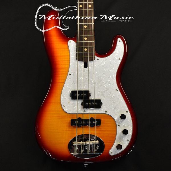 Lakland Skyline 44-64 Deluxe PJ Bass Guitar (WITH FREE HARDSHELL CASE) - Honeyburst Finish (220612165) @10.2lbs