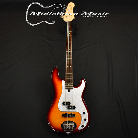 Lakland Skyline 44-64 Deluxe PJ Bass Guitar (WITH FREE HARDSHELL CASE) - Honeyburst Finish (220718048) @10.2lbs